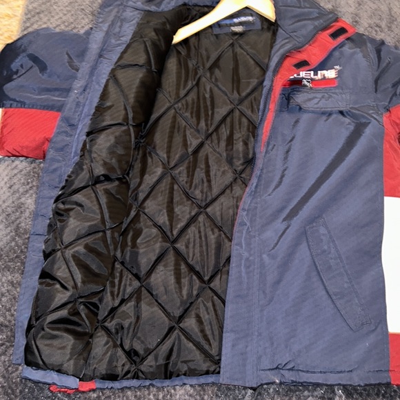 MENS VINTAGE (2003)  BLUELINE NHL COLUMBUS BLUE JACKETS WINTER COAT/ MED/NWOT - Picture 14 of 16